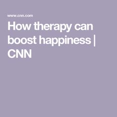 How therapy can boost happiness | CNN Mental Health Crisis, To Start, Canning, Health