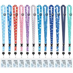 PRICES MAY VARY. Value Quantity: 12 Set of cruise lanyards with badge reels and transparent id badges holders, in different styles, enough quantity is very suitable for family, company, group cruise travel Adjustable: Cruise lanyard has a length-adjusting buckle design, you can adjust the length of the lanyard according to your height and wearing habits, and it is comfortable to wear; it also has a detachable buckle, with a beautiful design and easy access to the card holder Retractable Design: Lanyard Badge Holder, Group Cruise, Cruise Essentials, School Supply Labels, Royal Caribbean Cruise, Beaded Lanyards, Caribbean Cruise, Group Travel, Retractable Badge Reel