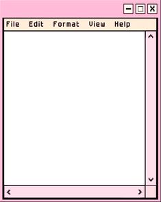 an image of a pink screen with the text file format view help on top and bottom