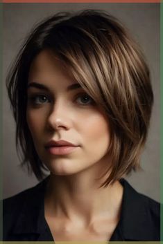 Short Hairstyle Women Round Face Straight Hair, Short Hair With Bangs Fine Hair, Longer Pixie Haircut Fine Hair, Low Maintenance Haircut For Fine Hair, Side Bangs Hairstyles, Romantic Hairstyles, Peinados Fáciles Para Cabello Corto, Short Hair Color