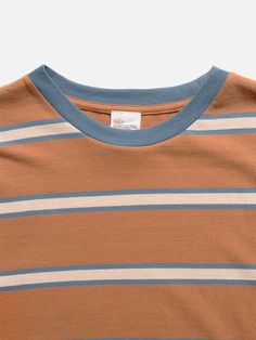 Crew neck tee made with organic and Fairtrade cotton jersey with yarn-dyed stripes. The quality is soft, with some hairiness for a vintage feeling. Organic and Fairtrade cotton 1x1 neck rib Regular fit 100% Cotton Made in IN Brand Launch, Vintage Feeling, Laura Lombardi, Dream Aesthetic, Easy Canvas, Hang Ten, Stripe T Shirt, Fashion Wishlist, Conscious Consumer