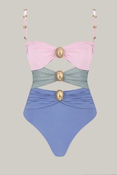 Turn heads at the beach with our Colorblock Cut-Out One-Piece Swimsuit. This sexy, plain-patterned swimsuit features eye-catching cut-out details and a flattering bikini bottom type. Designed with a wireless bra for comfort, it has spaghetti straps and a sleeveless cut for a sleek, modern look. Made from high-stretch knitted fabric, this short-length swimsuit ensures a perfect fit and ease of movement. Perfect for making a bold statement by the pool or on the sand. Composition: 80% Polyamide, 20% Elastane Care Instructions: Hand wash,do not dry clean Please allow 3-5 business days to process and ship in cm : Size US Bust S 4 68 M 6 72 L 8/10 76 XL 12 81 Patterned Swimsuit, Bridal Themes, Swimsuit Inspiration, Swimsuit Pattern, Swimsuits Outfits, Cut Out One Piece, Fashion Illustration Dresses, Plus Size Shopping, Wireless Bra