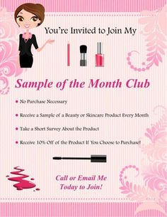 My sample of the month club starts 4-1-15. Visit my website to send me a message to join the club: www.marykay.com/barbdyerdiagne Mary Kay Party Themes, Mary Kay Samples, Mary Kay Hostess, Mary Kay Party Ideas