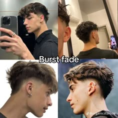 Fade  men’s haircut style fashion Inspo Summer Haircuts Men, Boys Haircut Names, Haircut For Men Straight Hair, Fade Haircut Men's, Dude Haircuts, Mens Haircuts Thick Hair, Haircut Names