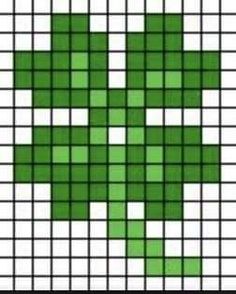 the cross is made up of green squares