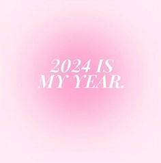 a pink and white photo with the words 2012 is my year written in white on it