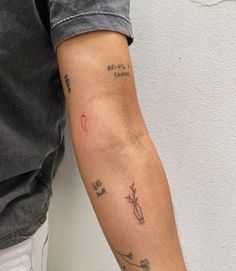 a person with a tattoo on their arm