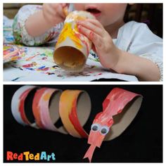 Toilet Roll Snake Craft for Chinese New Year 2025 - Red Ted Art - Kids Crafts News Years Crafts For Kids, Snake Crafts, Chinese New Year Crafts For Kids, Recycled Crafts Kids, Chinese New Year Crafts, Toilet Paper Roll Crafts, Paper Roll Crafts, New Year's Crafts, Googly Eyes