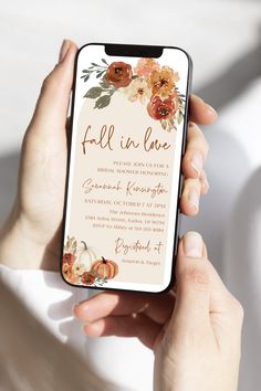 Fall in Love Bridal Shower Digital Invitation, Arch Boho Fall Pumpkin Bridal Shower Evite Editable Electronic Autumn Bridal Shower Invite F1 Autumn Bridal Shower, Fall In Love Bridal Shower, Romantic Bridal Shower, Bohemian Bridal Shower, Boho Autumn, Autumn Bridal, Couple Wedding Shower