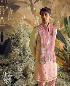 See Which Designers Dropped Latest Wedding Collections! - ShaadiWish Luxury Kurta For Groom Suitable For Festivals, Luxury Gold Nehru Jacket With Chikankari Embroidery, Luxury Anarkali Embellished Sherwani, Luxury Party Wear Nehru Jacket With Zari Work, Luxury Chanderi Bandhgala With Cutdana, Luxury Silk Sherwani For Festivals, Luxury Festive Kurta With Embroidered Cuffs, Luxury Bandhgala With Floral Embroidery For Navratri, Luxury Bandhgala With Motifs For Eid