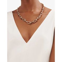 Find TIFFANY & CO. Tiffany Hardwear 18ct Rose-gold Necklace 18in on Editorialist. Tiffany & Co. HardWear 18ct rose-gold necklace18ct rose-gold necklaceSpring-ring clasp fasteningInterlocking link design, chunky chainDimensions: Chain length: 18'Please use a soft, dry polishing clothTo learn more about this product or for expert styling services, get in touch with our Personal Shopping team Tiffany Hardwear Necklace Gold, Tiffany Hardwear Necklace, Tiffany Hardware, Chain Necklace Outfit, Tiffany Necklaces, Tiffany Hardwear, Jewellery Wishlist, Styling Services, Jewelry Wishlist