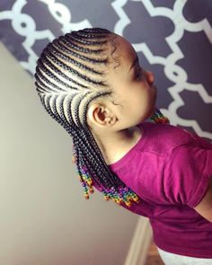 braid cornrow braided ghana hairstyle hairstyleblog ankarastyl Kids Cornrow Hairstyles, Toddler Braided Hairstyles, Lil Girl Hairstyles, Kid Braid Styles, Kid Hairstyles, Kids Braids, Girl Hair Styles