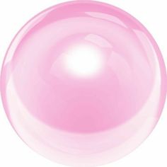 a pink plastic ball on a white background