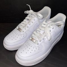 Brand New. No Box. White Air Force 1 ‘07 Size 6.5 Shoes Air Force, All Black Nikes, Black Nike Air Max, White Air Force 1, Nike Shoes Air Force, Nike Air Force 1s, New Nike Air Force, Nike Sneakers Women, Blue Sneakers