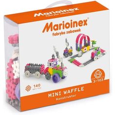 the mini waffle set is packed with colorful plastic beads and construction kits for kids