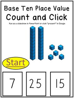 the base ten place value count and click game