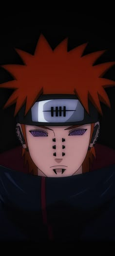 the character naruto is staring at something in the dark room with his eyes closed