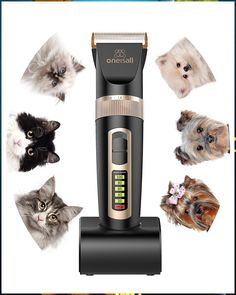 oneisall Dog Cat Grooming Clippers for Matted Thick Hair, 2-Speed Cat Dog Grooming Kit Cordless Low Noise Pet Hair Clipper Tr Dog Brush, Cup Dog, Dog Brushing, Home Cleaning