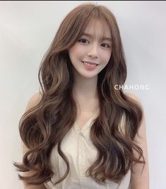 Korean Wave Hair, Korean Digital Perm, Big Wave Hair, Korean Hairstyle Long, Korea Hairstyle, Big Wavy Hair, Big Waves Hair