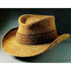 This is a vintage crochet pattern in PDF file of a beautiful crochet cowboy hat. Size and materials can be found in the photos. Due to the age of the pattern, the original yarn suggested may not be available. It is recommended to crochet/knit a tension square with your chosen yarn, before starting, to ensure the finished garment or item is the size you require. Available language: English. How will you receive the PDF pattern? The process is super easy. Purchase PDF file will be available to dow Cattleman Hat, Crochet Cowboy Hats, Crochet Hats Free Pattern Ladies, Diy Crochet Hat, Crochet Hat With Brim, Retro Fashion Women, Chapeau Cowboy, Crochet Hat Free, Vintage Crochet Pattern