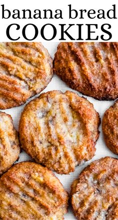 banana bread cookies 3ingredient Cookies, Crockpot Keilbasa Recipes, Fodmap Cookies, Chritmas Cookies, Yummy Lunch Recipes, Cookies Banana, Cookies Thanksgiving, Cookie Ingredients, Spagetti Recipe