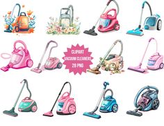 different types of vacuum cleaners and cleaning machines