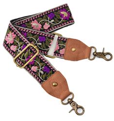 PRICES MAY VARY. TOP MATERIAL & EXQUISITE CRAFTSMANSHIP - The embroidered strap is secured to a sturdy cotton/poly strap material, strong, beautiful, and classy guitar-strap style jacquard purse straps, nice way to dress up a plain bag and provide a comfortable way to carry your bag while traveling. Many color and pattern choices would make a great gift! CROSSBODY STRAP REPLACEMENT RELAX YOUR SHOULDER - The 2" (5cm) extra wide shoulder straps relieve the pressure on your shoulders and neck when Multicolor Embroidered Shoulder Bag With Adjustable Strap For Everyday, Multicolor Embroidered Crossbody Shoulder Bag With Adjustable Strap, Daily Use Multicolor Embroidered Shoulder Bag With Adjustable Strap, Spring Festival Shoulder Bag With Adjustable Strap, Embroidered Rectangular Bag Strap For Travel, Embroidered Rectangular Bag Strap For Daily Use, Small Purses And Handbags, Luggage Straps, Embroidery Bags