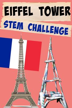 Newspaper Tower Challenge, Eiffel Tower Stem Challenge, Eiffel Tower Art For Kids, Eiffel Tower Crafts For Kids, Tower Stem Challenge, Eiffel Tower Craft, Fun Science Activities