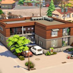 Ts4 Lots, Sims 4 Modern House, Snowy Escape, Bathroom Clutter, Sims Inspiration, University Dorms, Sims Builds, Growing Together