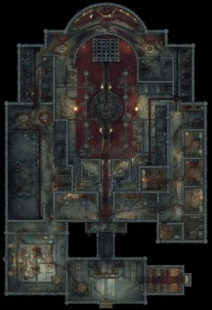 Dungeons And Dragons Dungeon Maps, Dnd Noble House Map, Underground Temple Battlemap, Castle Ravenloft Map, Dnd Vault Map, Jail Battlemap, D&d Castle Map, Dnd Portal Map, 40k Battlemap