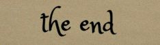 the word the end written in black ink