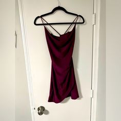 Windsor Ruched Mini Dress Flattering Body-Con Contour To Hug And Accentuate Curves. No Size On Tag But Fits Like A Xs/S. Material Is Stretchy. Details: Maroon/ Burgundy Color Bodycon Style Strappy Back Asymmetrical Hem 96% Polyester, 4% Spandex - Some Stretch Excellent Condition - Never Worn Nwot #Blueblush #Sexy #Party #Minidress #Datenight Draped Mini Dress With Ruched Bodice For Date Night, Date Night Draped Mini Dress With Ruched Back, Draped Mini Dress With Ruched Sides For Date Night, Maroon Mini Dress, Bodycon Style, Dream Dresses, Ruched Mini Dress, Bodycon Fashion, Burgundy Color