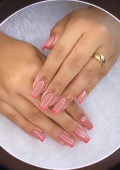 Pink Gel On Natural Nails, Classy Work Nails Short, Spring Almond Nails, Wife Nails, Nails March, March Nails, Designs For Short Nails, Gel Toe Nails, Manicure Nail Designs