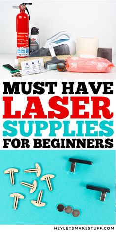 the words must have laser supplies for beginners to make them look like they're making