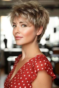 55 Chic Short Haircuts For Older Women: Stylish, Easy &Amp; Age-Defying 14 Chris Jenner Haircut Short Hair, Short Hair Styles Without Bangs, Feather Pixie Haircut, Wispy Haircuts Short, Medium Pixie Haircut For Round Faces, Pixie Highlights And Lowlights, Feathered Short Hairstyles, Layered Short Hair For Older Women, Piecy Pixie Haircut