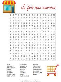 the word search is shown in spanish