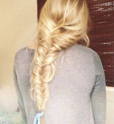 Fishtail Braid, Long Blonde, Long Blonde Hair, Fish Tail Braid, Hair Envy, Love Hair, Great Hair