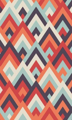 an orange and blue abstract pattern