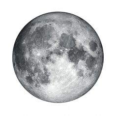 the full moon is shown in black and white