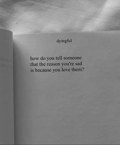 an open book with the words dyingful written on it