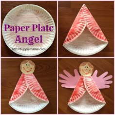 paper plate angel craft for kids to make