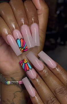 Reveal Nails, Fye Nails, Pretty Fingers, Super Cute Nails, Blue Acrylic Nails, Drip Nails, Baddie Nails, Girly Acrylic Nails