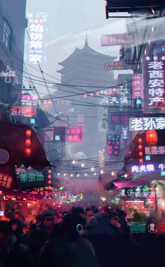 Kota Masa Depan, Wallpaper City, Arte Cyberpunk