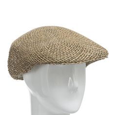 The Ascot vented cap is a classic and stylish hat with impeccable English tailoring. Designed for a cool summer afternoon and made of imported Toquilla palm, this cap holds its firm classic look but still breathes through its open weave. It has double-stitched reinforced seams and a special moisture-control cotton sweatband for added durability and comfort. Snap peak. Material: 100% Toquilla StrawClimate: Sun If your measurement falls between sizes, choose the next largest size. A looser fit is Casual Flat Cap For Summer, Casual Summer Flat Cap, Adjustable Flat Cap Hats For Summer, Summer Flat Cap For Outdoor, Summer Outdoor Flat Cap, Casual Woven Hat With Short Brim, Casual Straw Hat With Open Weave, Spring Beach Flat Cap, Summer Golf Baseball Cap