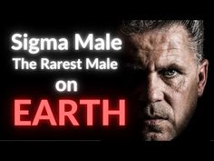 a man staring at the camera with text that reads, stigma male the rarest male on earth