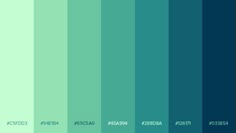 the color blue and green is shown in this graphic style, with different shades to choose from