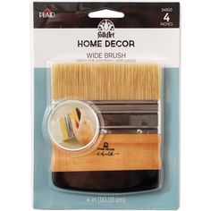 the brush is made from wood and has a plastic holder for it's handle