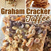 cracker toffes with chocolate chips and nuts