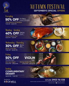 the autumn festival is on and it's time to get ready for some special offers