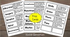 four free printable worksheets for reading and writing with the same words on them